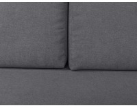 Rohová sedačka s rozkladom Feliz Lux L/P - sivá / drevo (TX002)