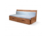 Rozkladacia posteľ s bočnými čelami Fenix Vario 90/180 - prírodná lakovaná