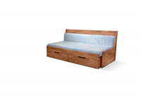 Rozkladacia posteľ s úložným priestorom Fenix Vario 90/180 - rustikal