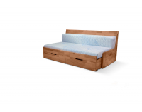 Rozkladacia posteľ s úložným priestorom Fenix Vario 90/180 - orech