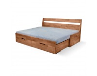 Rozkladacia posteľ s bočnými čelami Fenix Vario 90/180 - prírodná lakovaná