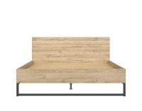 Posteľový rám Gamla LOZ/160 - dub grandson / čierna