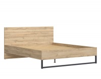 Posteľový rám Gamla LOZ/160 - dub grandson / čierna