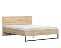 Posteľový rám Gamla LOZ/160 - dub grandson / čierna