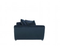 Pohovka s rozkladom a úložným priestorom Gaspar IV Mega Lux - modrá / vzor / žltá