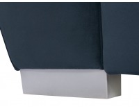 Pohovka s rozkladom a úložným priestorom Gaspar IV Mega Lux - modrá / vzor / žltá