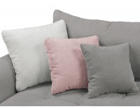 Pohovka s rozkladom a úložným priestorom Gaspar IV Mega Lux - sivá / ružová / svetlosivá