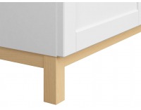 Komoda Haga KOM3D - biela canadian / dub poľský