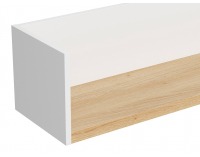 Polica Haga POL/150 - biela canadian / dub poľský