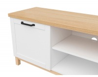 TV stolík Haga RTV2D - biela canadian / dub poľský