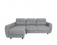 Rohová sedačka s rozkladom a úložným priestorom Hampton L - svetlosivá