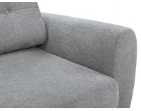 Rohová sedačka s rozkladom a úložným priestorom Hampton L - svetlosivá