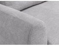 Pohovka s rozkladom a úložným priestorom Hampton Lux - sivá / wenge