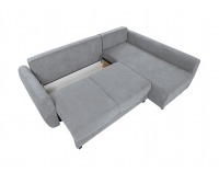 Rohová sedačka s rozkladom a úložným priestorom Hampton P - svetlosivá