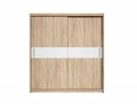 Šatníková skriňa s posuvnými dverami Hana 203 - dub sonoma / biela