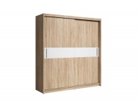 Šatníková skriňa s posuvnými dverami Hana 203 - dub sonoma / biela