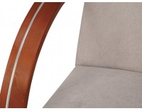 Kreslo Jeff - béžová / drevo (TX007)