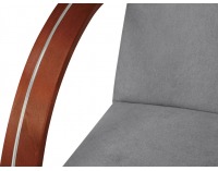 Kreslo Jeff - sivá / drevo (TX007)