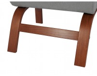 Kreslo Jeff - sivá / drevo (TX007)