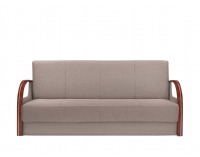 Pohovka s rozkladom a úložným priestorom Jeff - béžová / drevo (TX007)