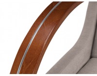 Pohovka s rozkladom a úložným priestorom Jeff - béžová / drevo (TX007)