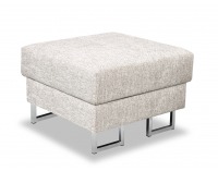 Taburetka Joli M - svetlosivá / chróm