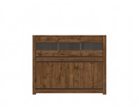 Vitrína Kada KOM3W3D - dub april