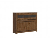 Vitrína Kada KOM3W3D - dub april