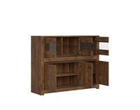 Vitrína Kada KOM3W3D - dub april