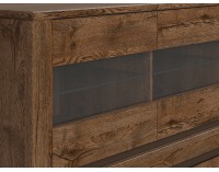 Vitrína Kada KOM3W3D - dub april