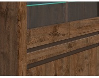 Vitrína Kada REG2W2D - dub april