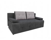 Pohovka s rozkladom a úložným priestorom Kasola Lux - tmavosivá / sivá