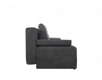 Pohovka s rozkladom a úložným priestorom Kasola Lux - tmavosivá / sivá