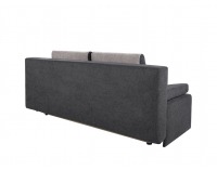 Pohovka s rozkladom a úložným priestorom Kasola Lux - tmavosivá / sivá