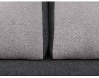 Pohovka s rozkladom a úložným priestorom Kasola Lux - tmavosivá / sivá