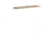 Polica Kaspian POL/100 - dub monument