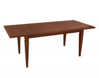 Rustikálny rozkladací jedálenský stôl Kent ESTO160 - gaštan