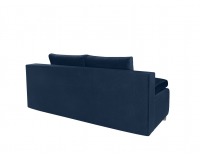 Pohovka s rozkladom a úložným priestorom Kinga III Lux - tmavomodrá