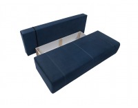 Pohovka s rozkladom a úložným priestorom Kinga III Lux - tmavomodrá