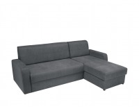 Rohová sedačka s rozkladom Kirsten II L/P - tmavosivá