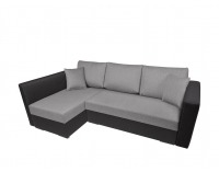 Rohová sedačka s rozkladom Kris II Lux L/P - svetlosivá / tmavosivá