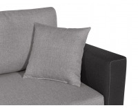 Rohová sedačka s rozkladom Kris II Lux L/P - svetlosivá / tmavosivá
