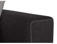 Rohová sedačka s rozkladom Kris II Lux L/P - svetlosivá / tmavosivá