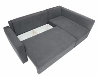 Rohová sedačka s rozkladom Kris II Lux L/P - tmavosivá