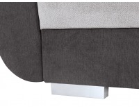 Rohová sedačka s rozkladom Largo Lux L/P - svetlosivá / tmavosivá / žltá