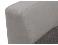 Rohová sedačka s rozkladom Largo Lux L/P - tmavosivá / sivá / tyrkysová