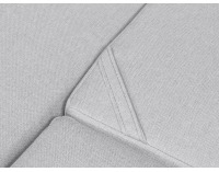 Rohová sedačka s rozkladom a úložným priestorom Leon Lux L/P - svetlosivá / tmavosivá