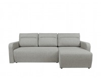 Rohová sedačka s rozkladom Libano Lux L/P - svetlosivá