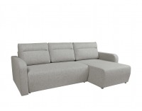 Rohová sedačka s rozkladom Libano Lux L/P - svetlosivá