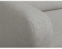 Rohová sedačka s rozkladom Libano Lux L/P - svetlosivá